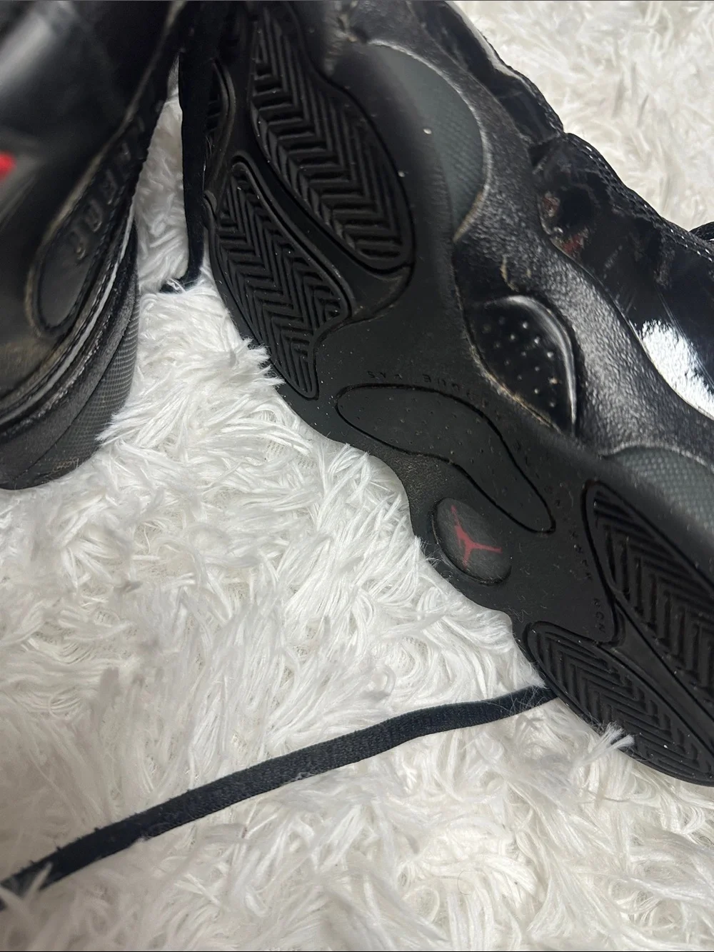 Nike Kids Black and Red High-Top Sneakers